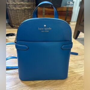 Beautiful, brand new, never used blue Kate Spade backpack purse